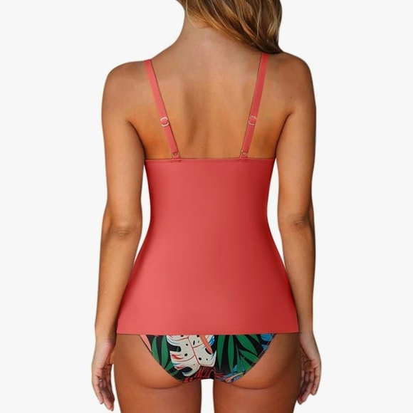 SUUKSESS Tankini, Push Up Knot Front Bathing Suit #800 - Picture 10 of 10